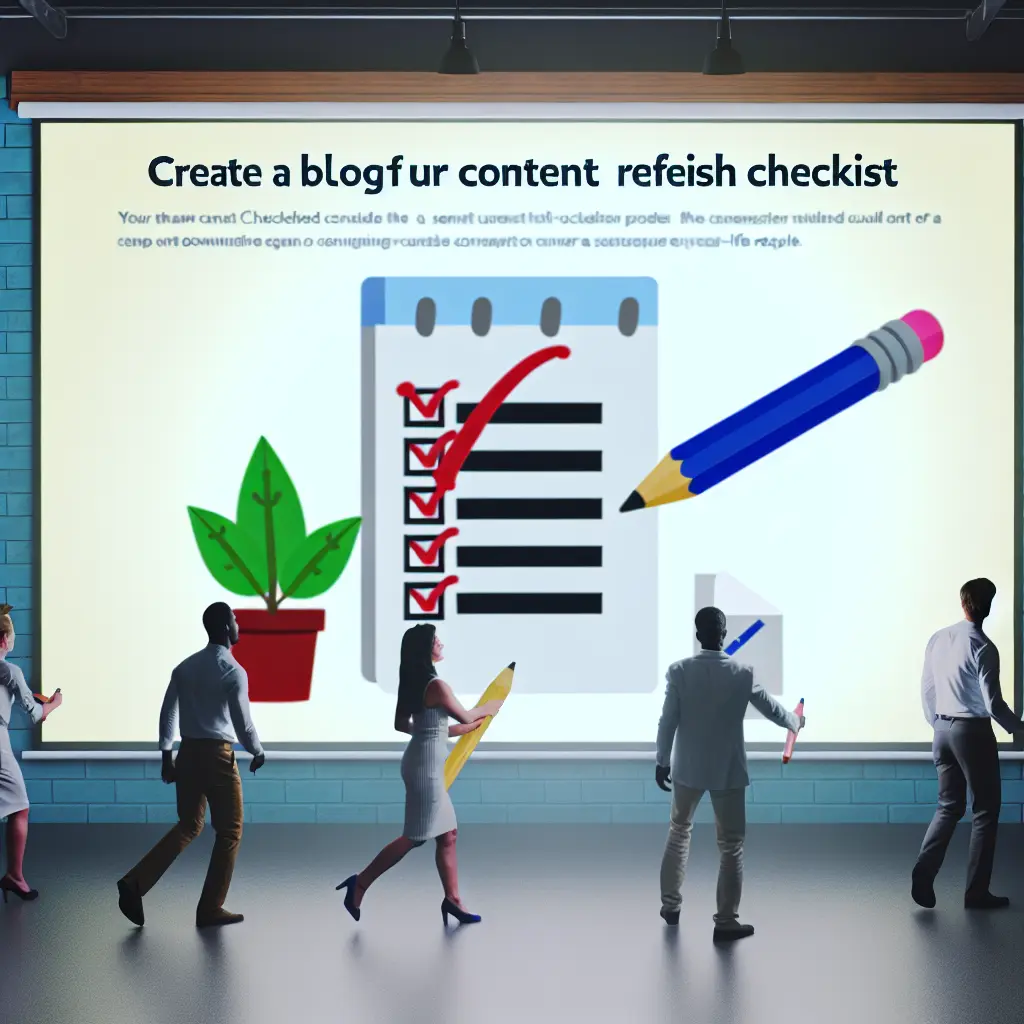 Content refresh strategy checklist
