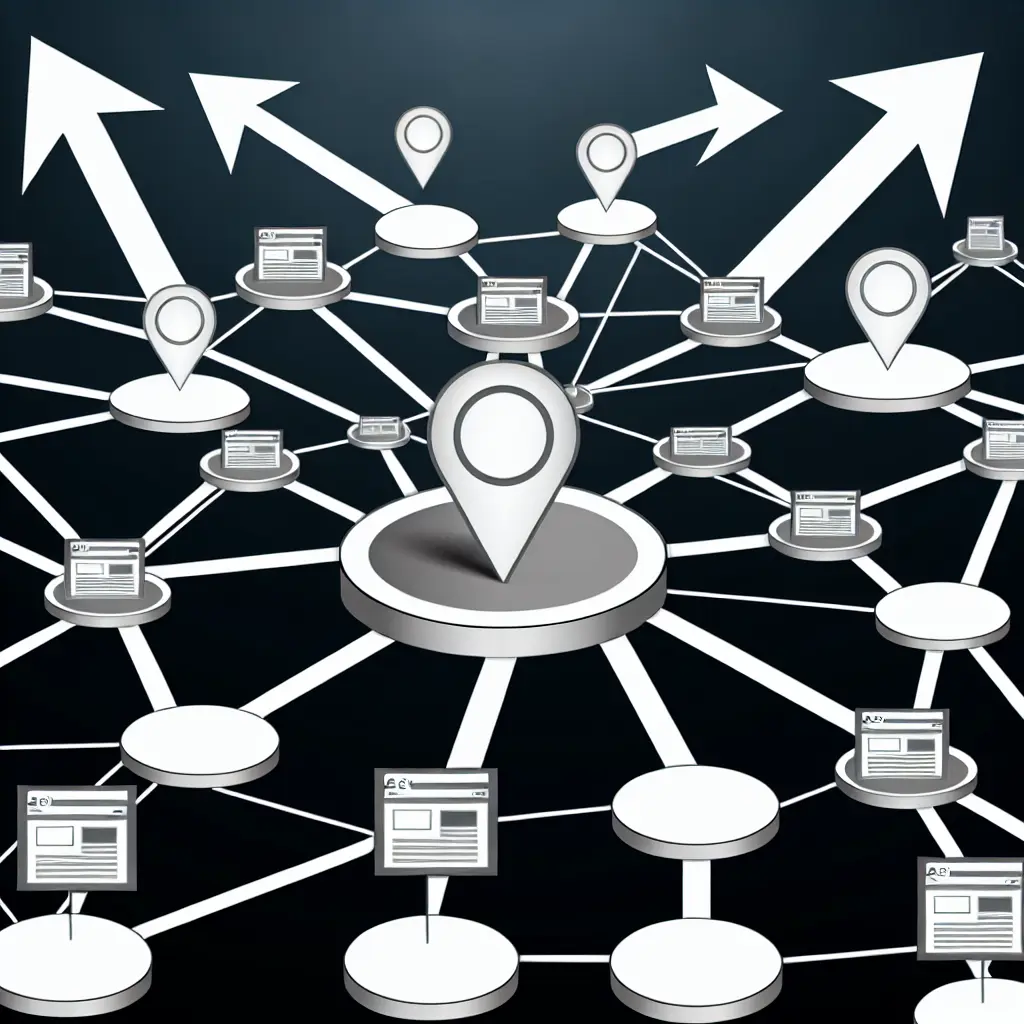 Hub and spoke internal linking