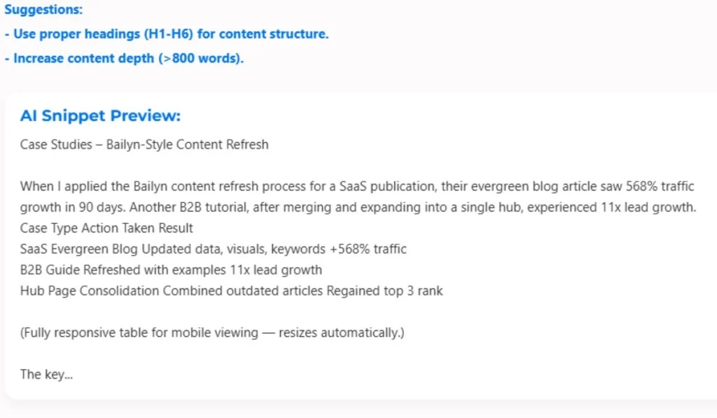 Readiness Checker – Free SEO Tool